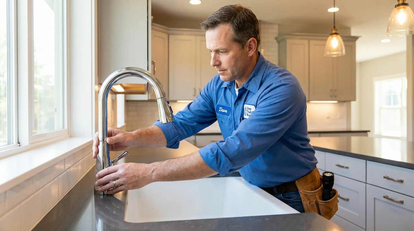 Kitchen faucet installation by Johns Plumbing LLC in Carlton